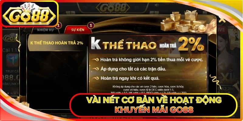 Khuyến Mãi GO88 - Săn Ưu Đãi Nhận Quà Khủng Tưng Bừng 1 Vài nét cơ bản về hoạt động khuyến mãi GO88